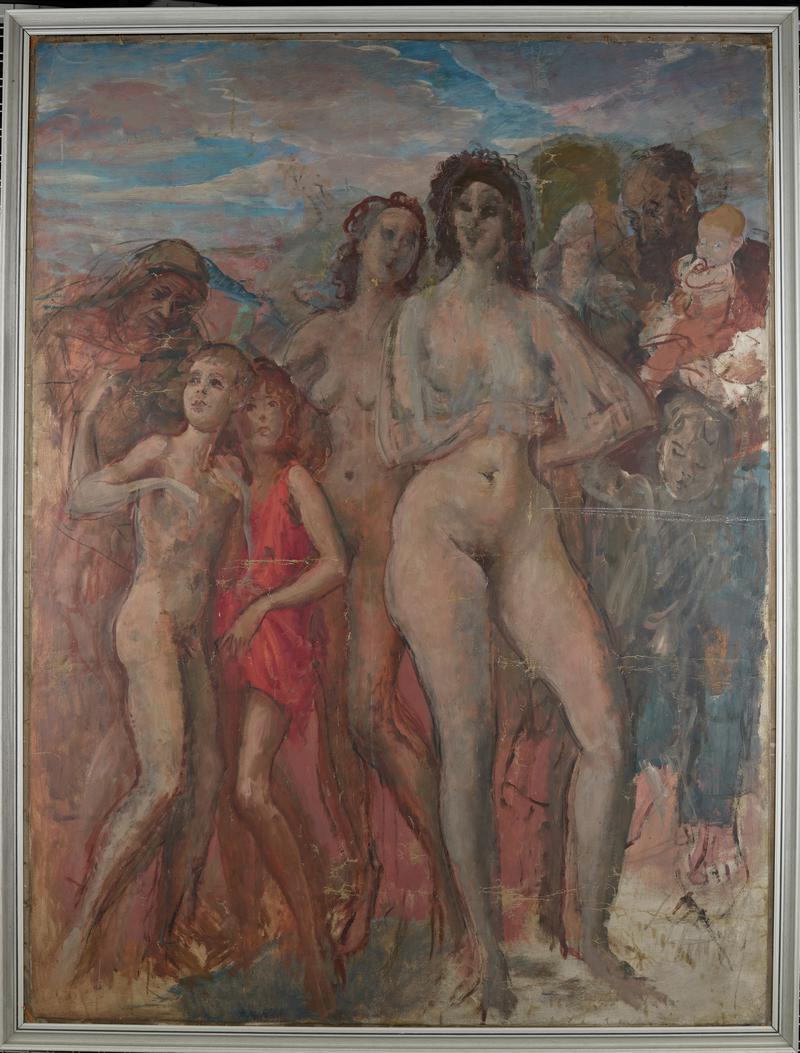 A group of figures