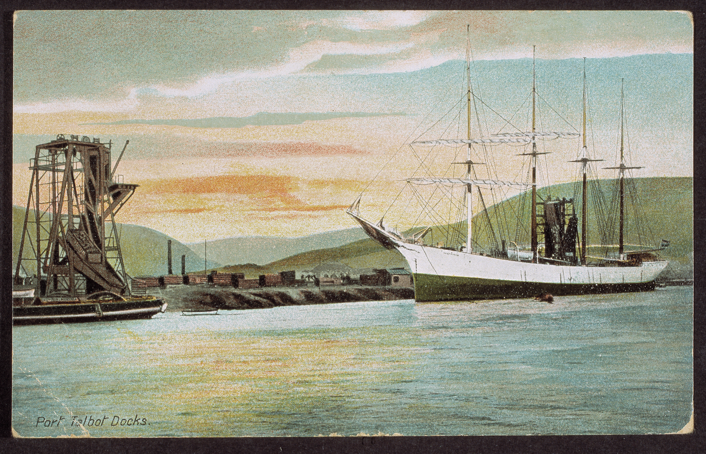 Port Talbot Docks (postcard)
