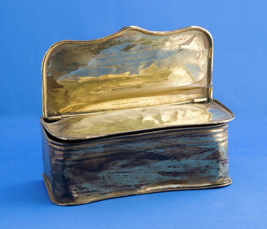 Brass candle box. 1861