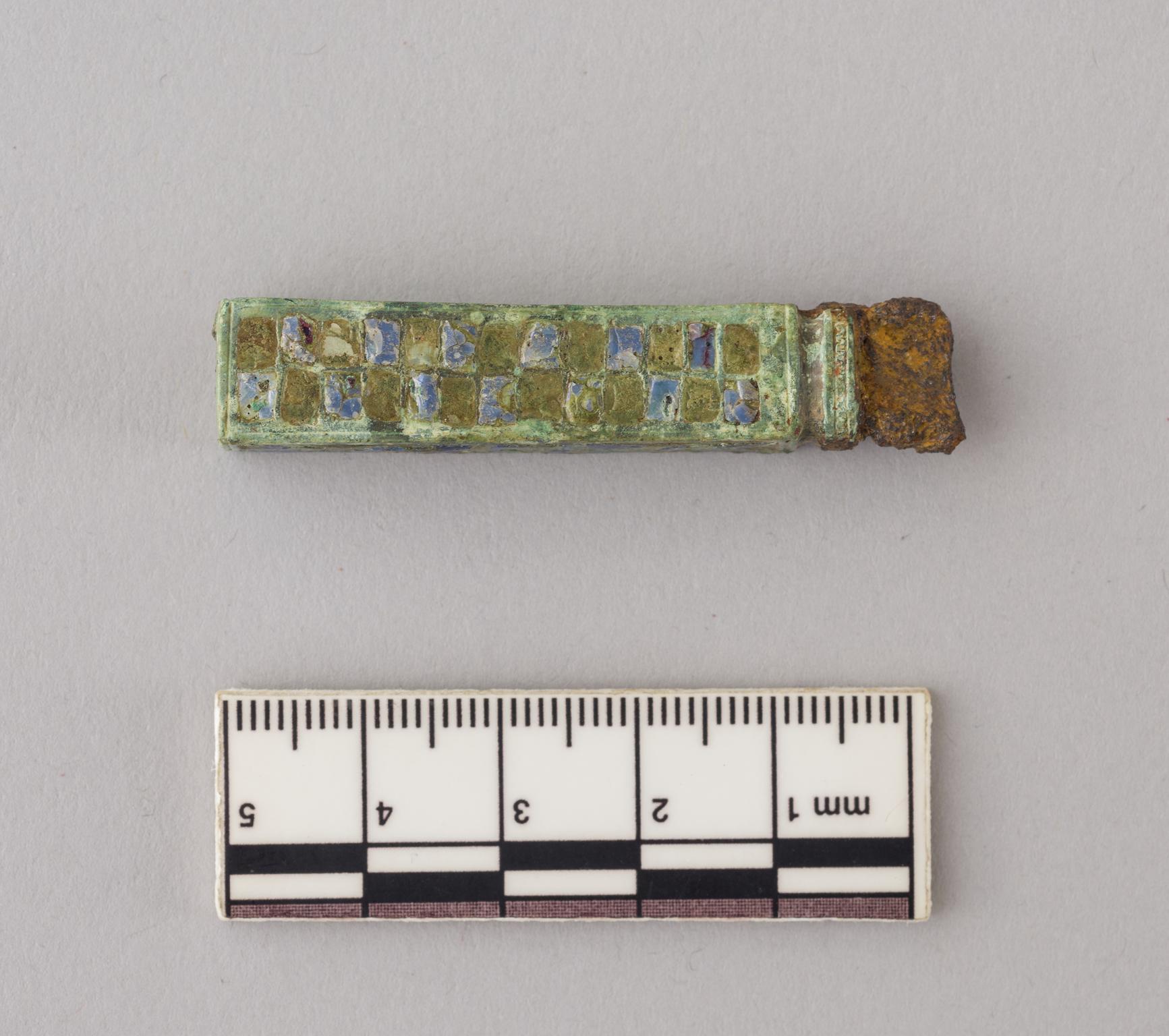 Roman copper alloy knife handle