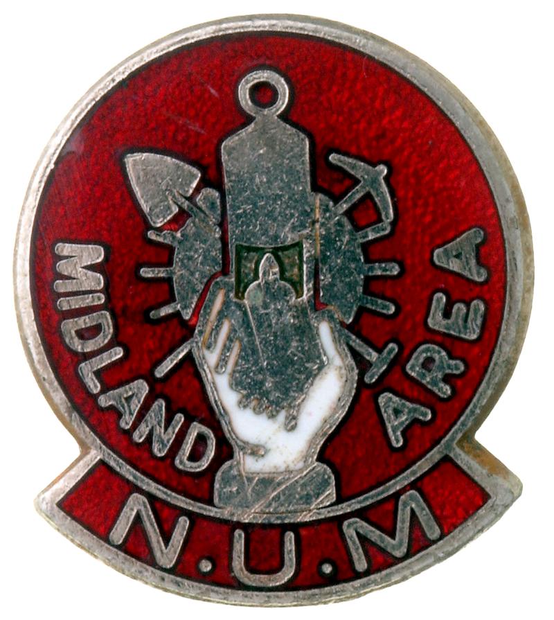 N.U.M Midland Area Lapel Badge