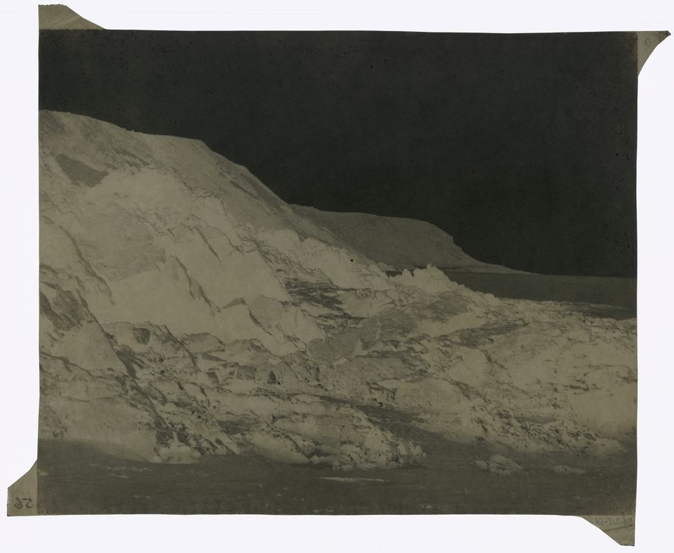 Rock formation, paper negative