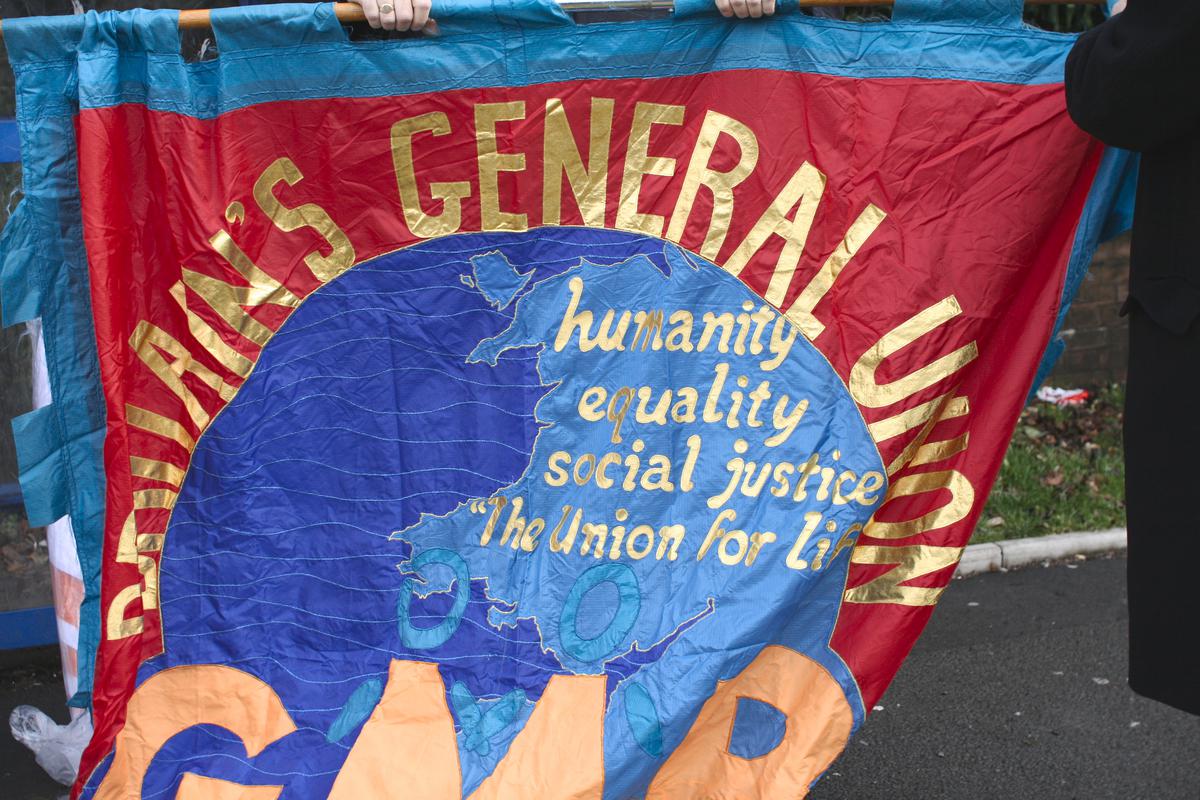 Hoover factory march, Merthyr Tydfil, photograph