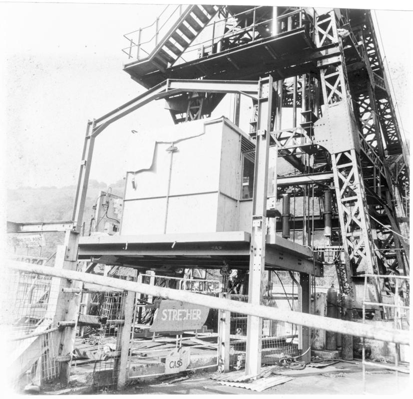 Positive Transparency illustrating the installation of skip winding at Marine Colliery.