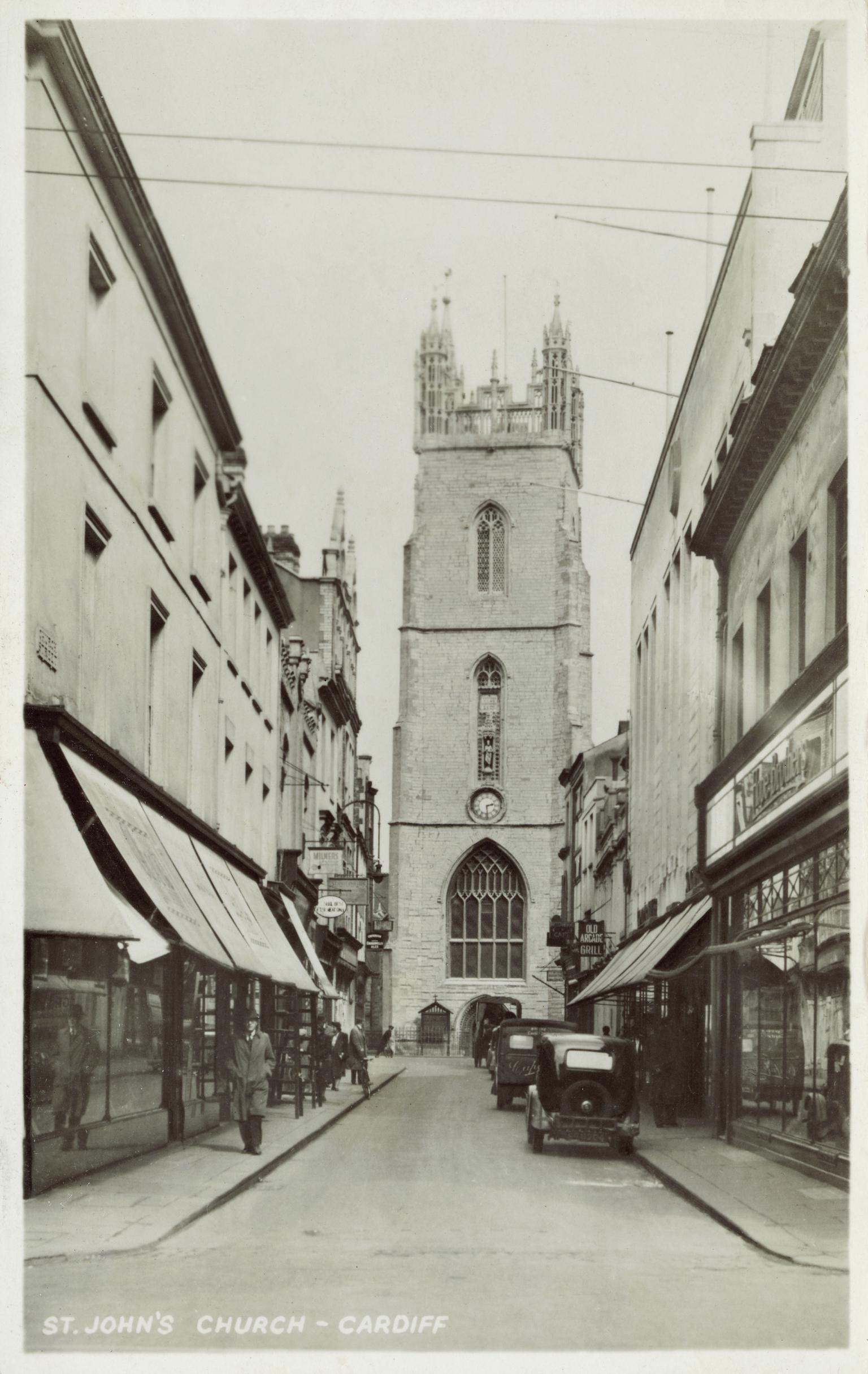 St. John's Church - Cardiff (postcard)