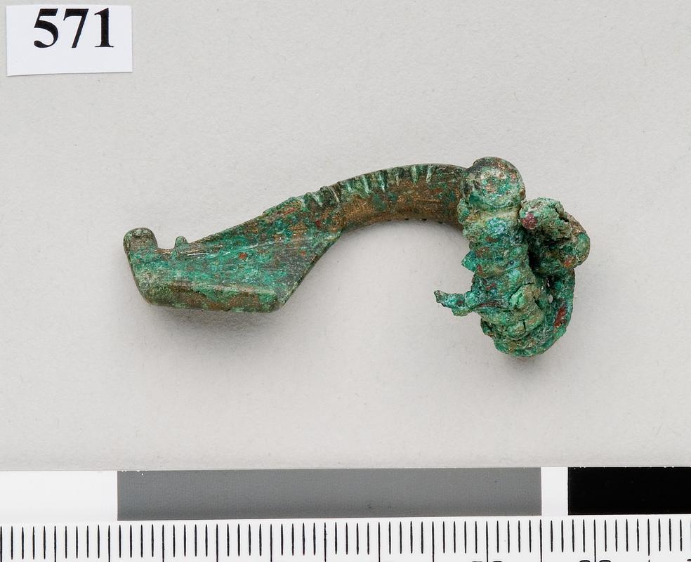 Roman copper alloy T shaped brooch