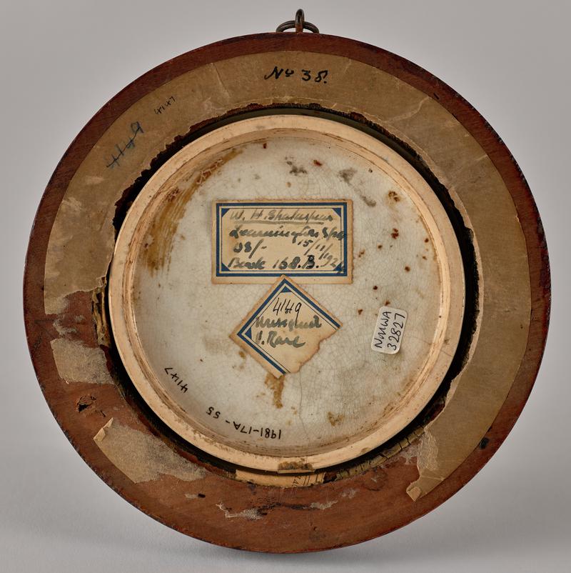 Pot-lid, &#039;Napirima Trinidad&#039;, c1853-54