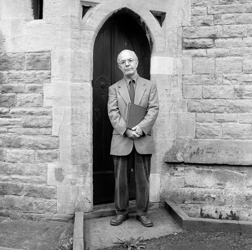 Reverand Roy Jenkins. Photo shot: St Germans Church, Cardiff 21st October 2002. Place and date of birth: Nant-y-Glo 1944. Main occupation: Baptist Minister &amp; broadcaster. First language: English. other languages: None. Lived in Wales: always.