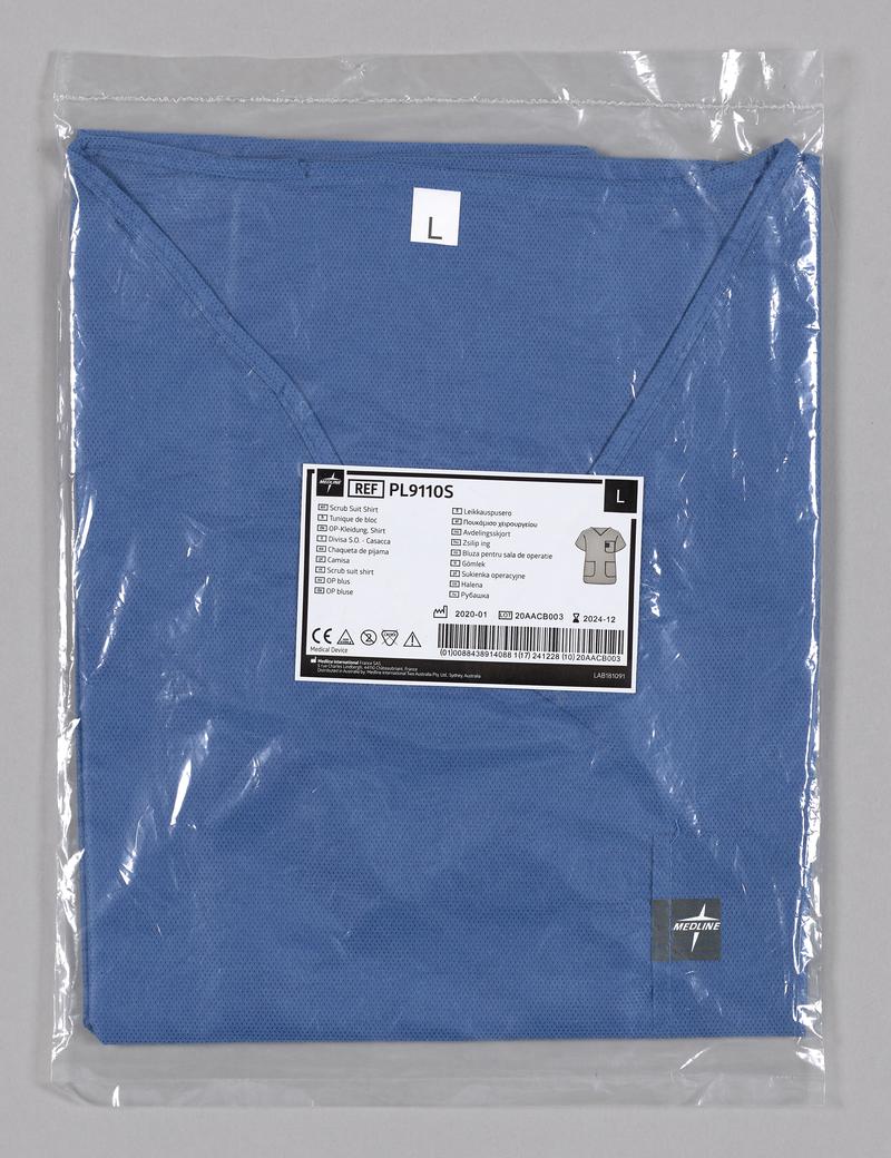 Blue scrub shirt from Tŷ Doctor. Unopened.