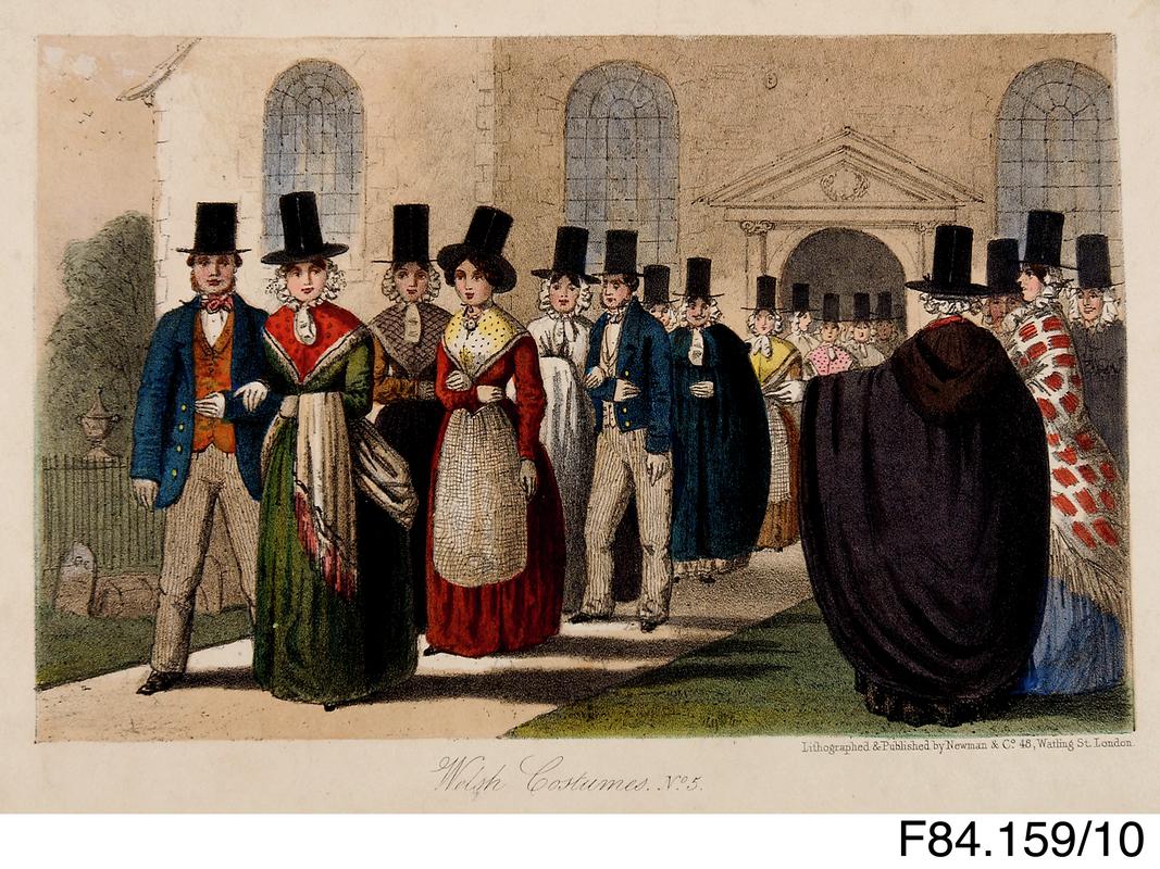 Lithograph.  Possibly of a wedding
