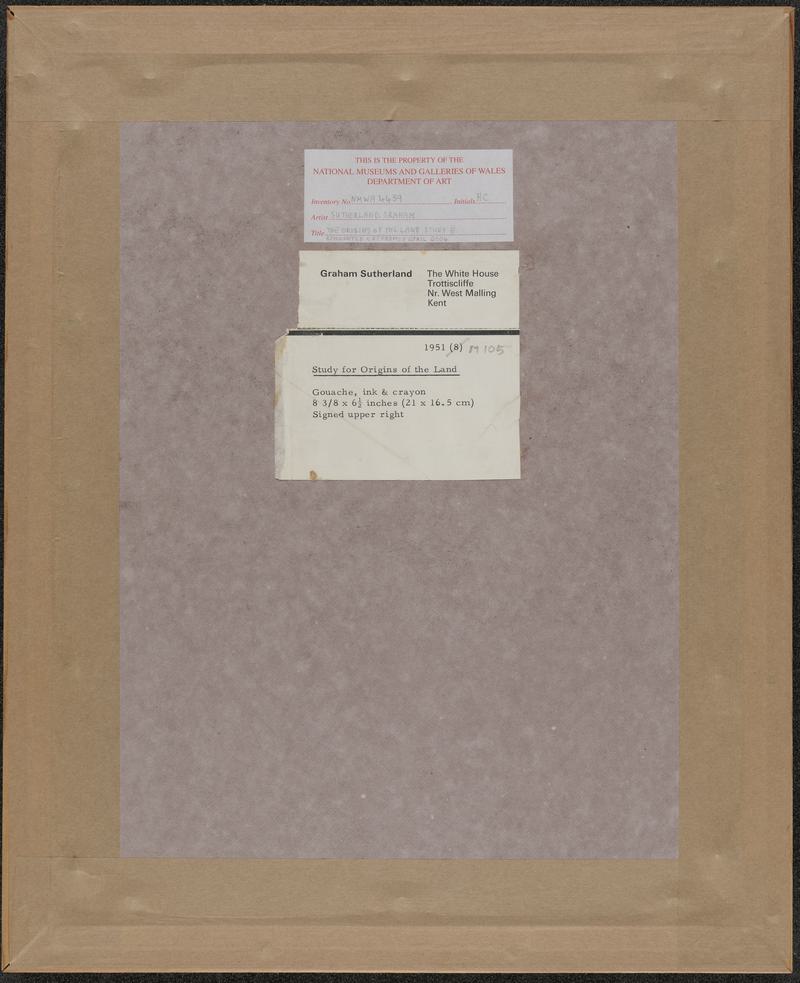 Study for The Origins of the Land