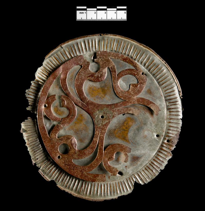 Late Iron Age / Roman copper alloy ornamental disc