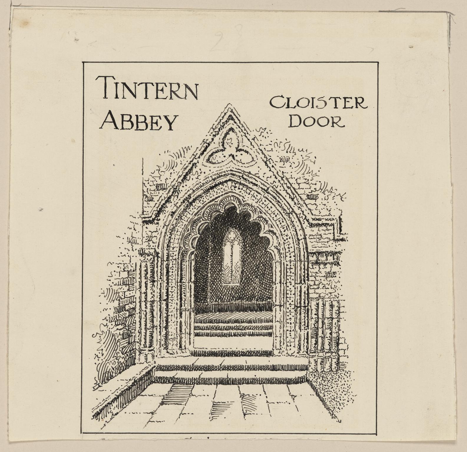 Tintern Abbey, Cloister Door