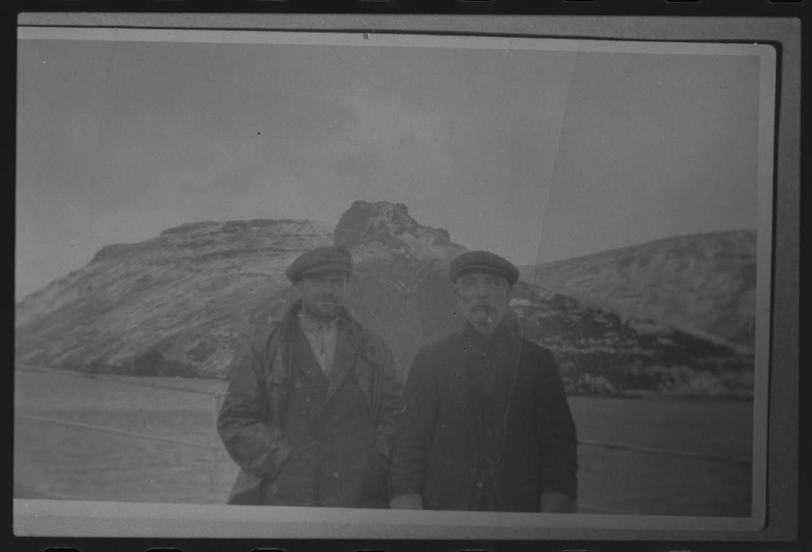 Charles Degerfeldt, with another member of the 1929-1930 Antarctic Expedition.