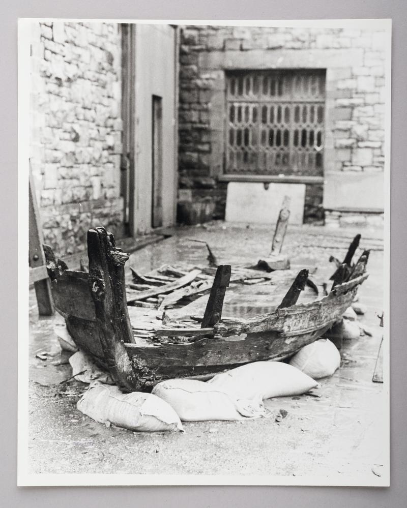 Photographic Print of Llyn Padarn slate carrying boat