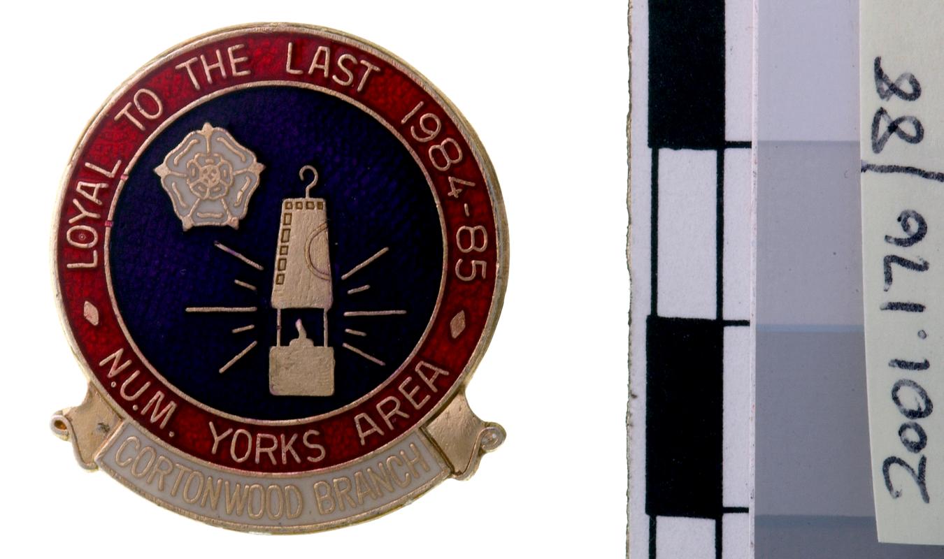N.U.M. Yorks Area badge