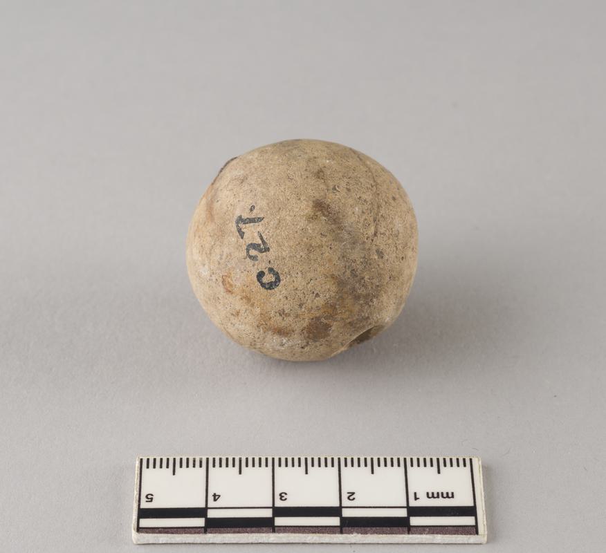 Roman stone ballista ball