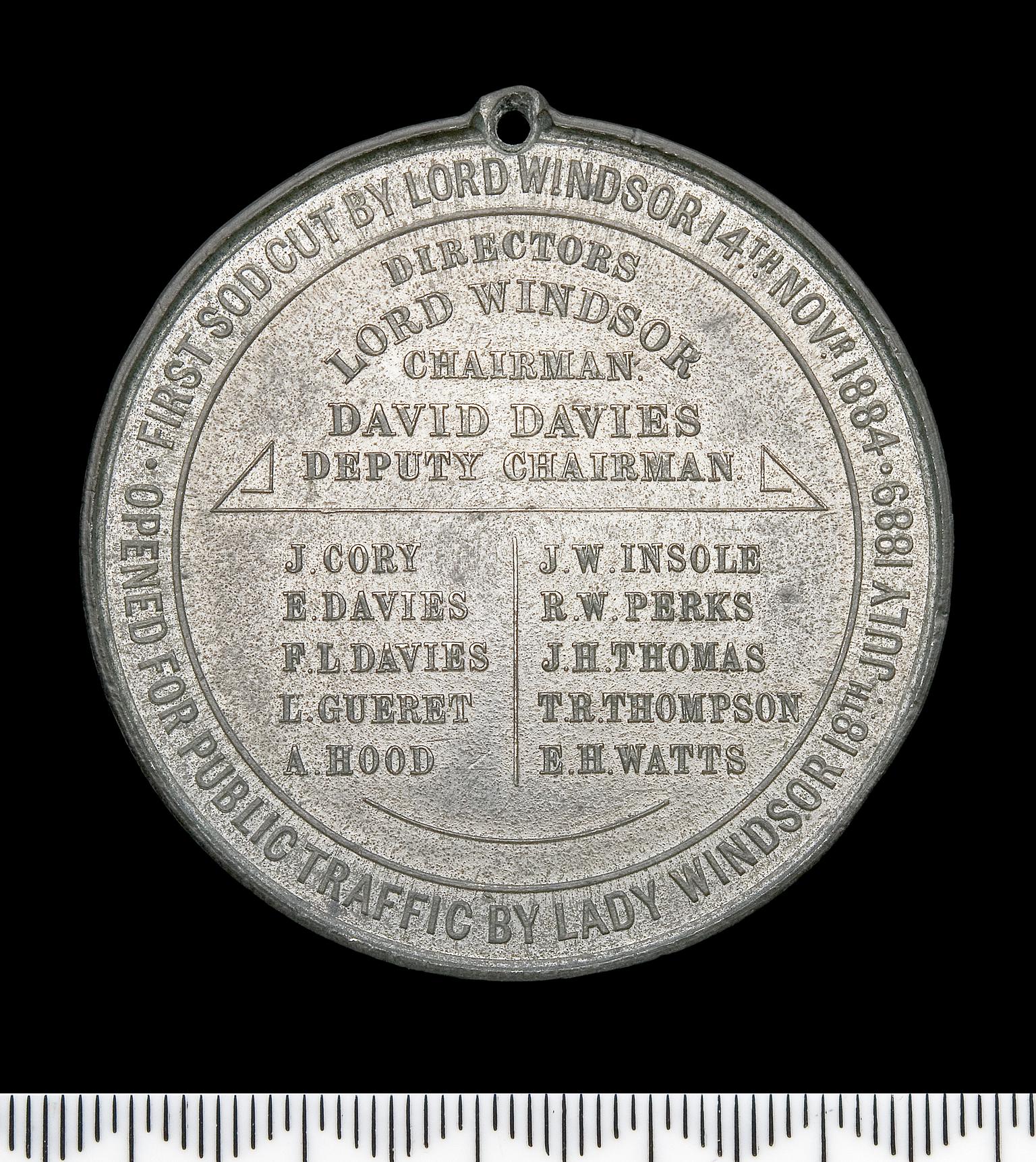 Medal; Barry Dock and Railway
