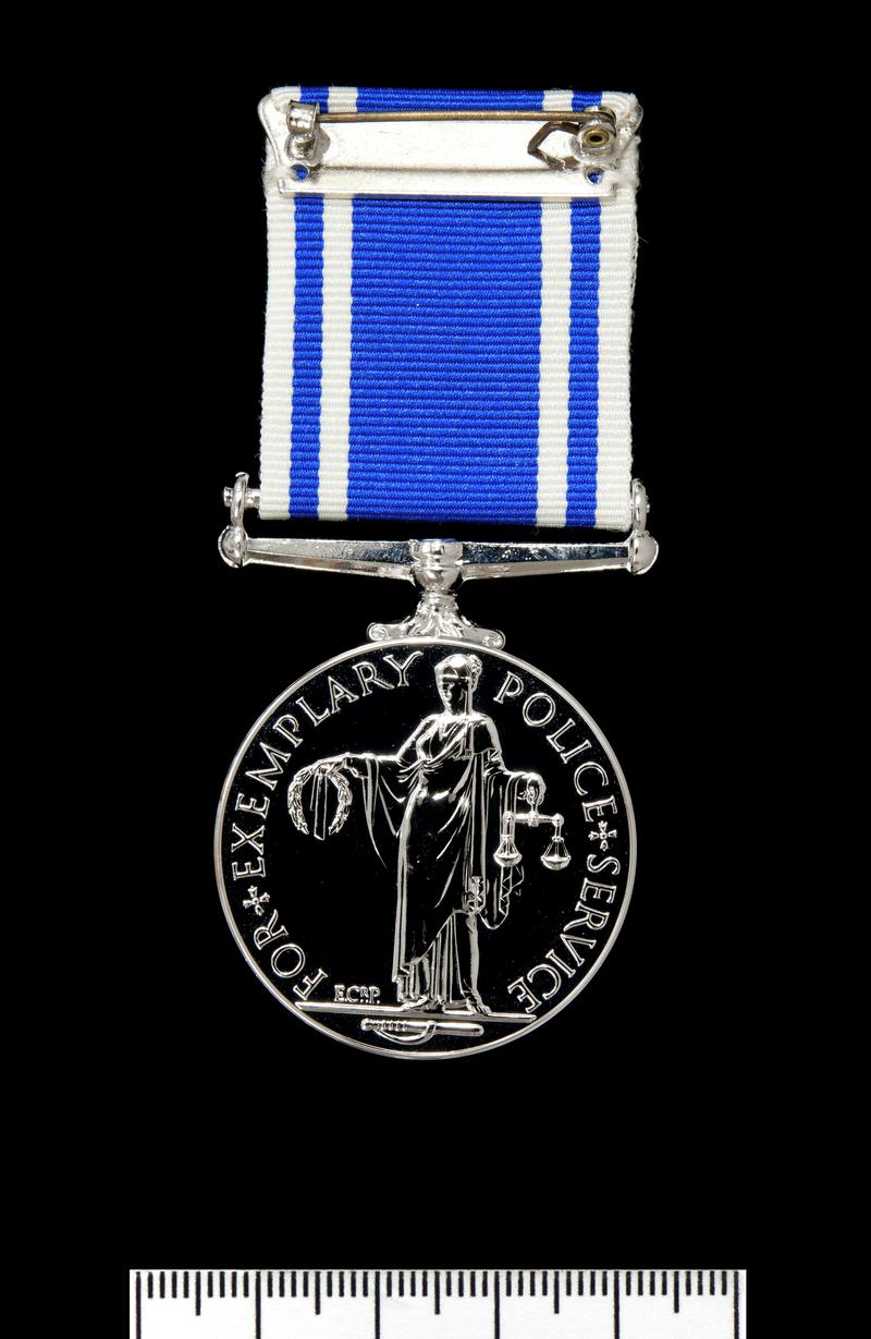 Police LS&amp;GC Medal, Peter Brock (rev.)