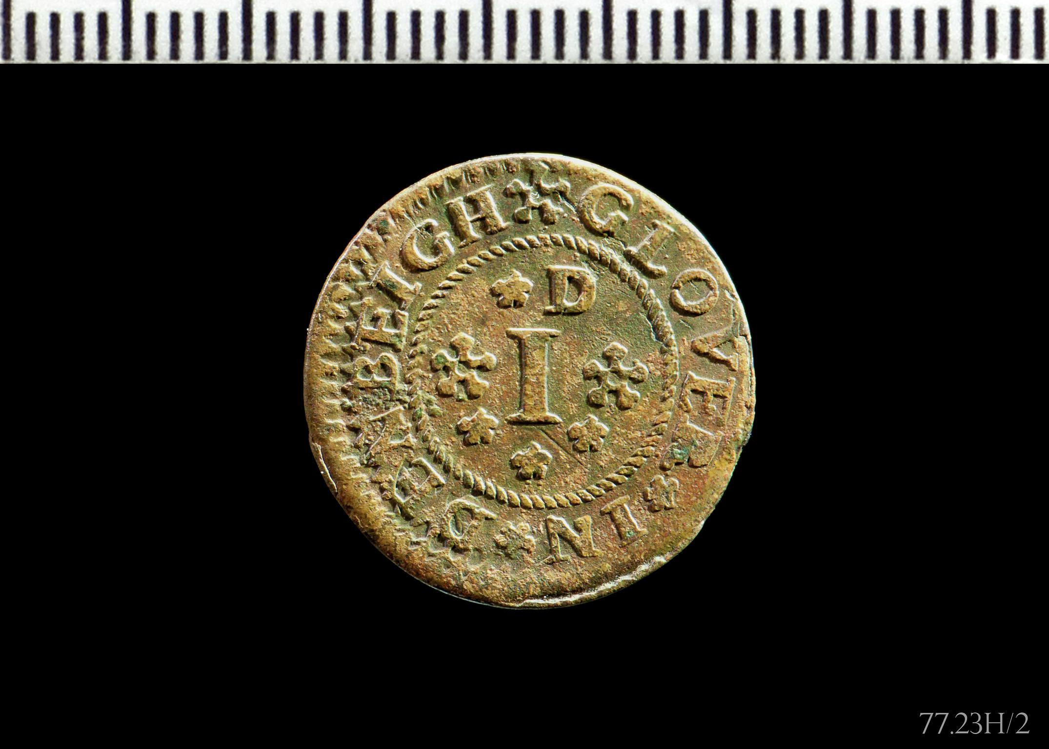 17th century private token: Denbigh
