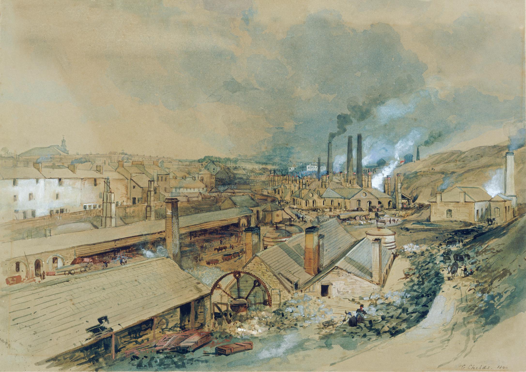 Dowlais Ironworks, 1840 (painting)