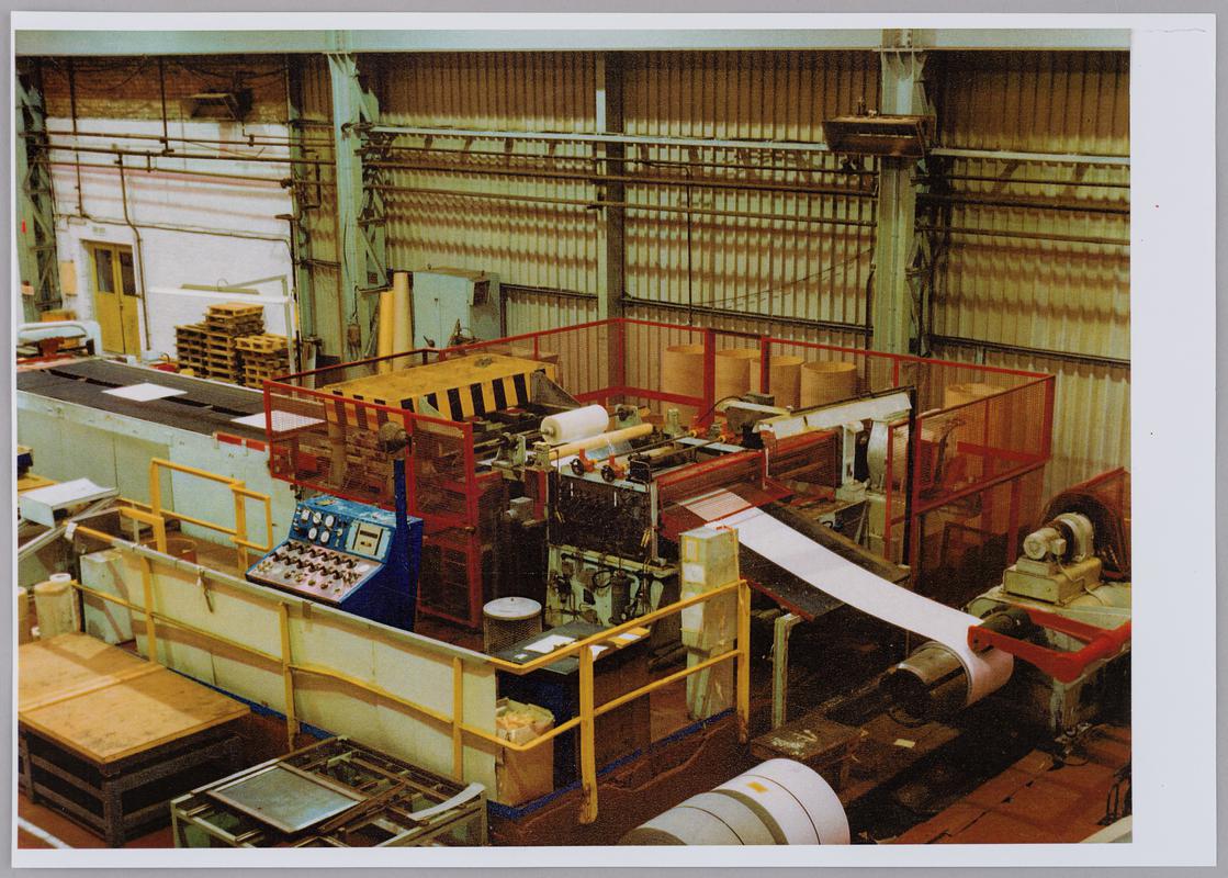 Interior of No. 1 Colourcoat Line at Bryngwyn works, Gorseinon.