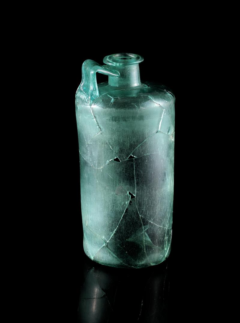 Roman glass bottle