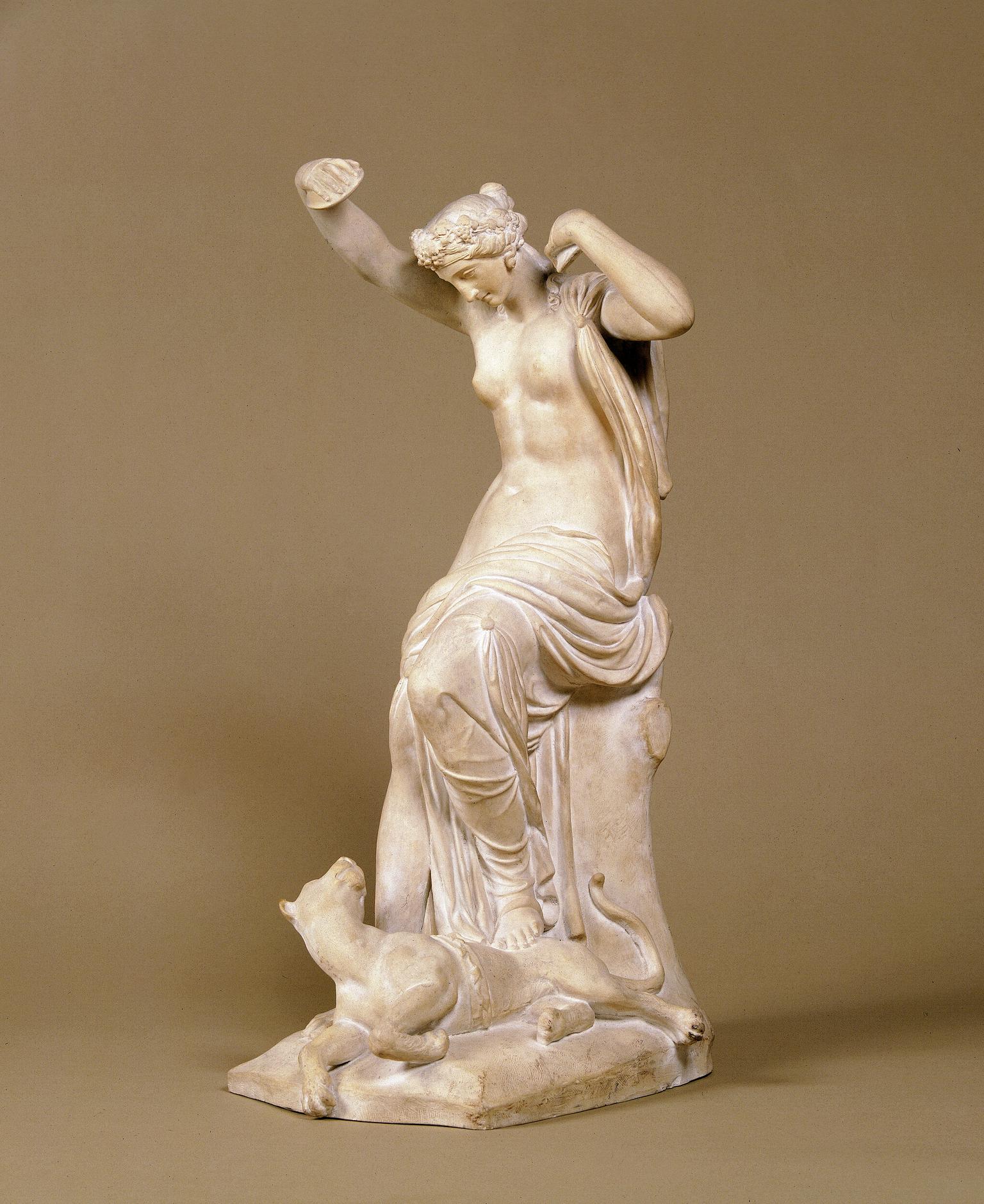 A Bacchante Diverting the Attention of a Tiger with her Cymbals