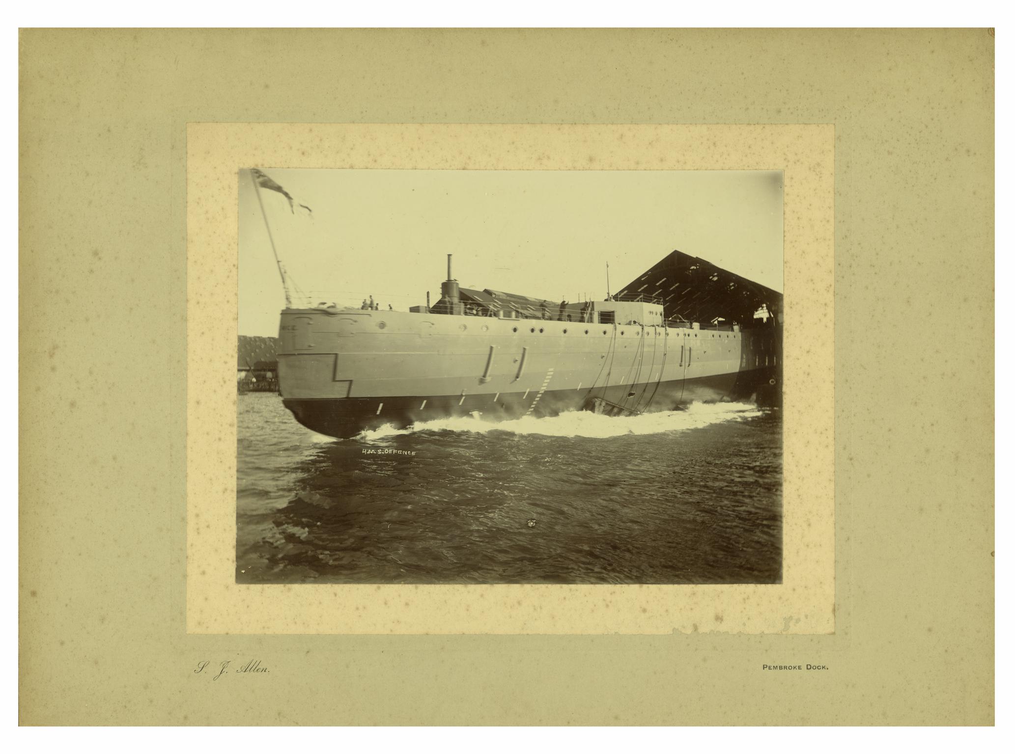 H.M.S. DEFENCE, photograph