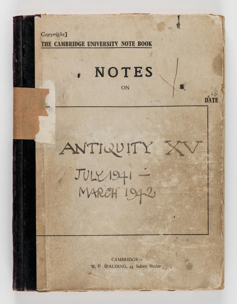 Notebook containing fieldnotes and photographs taken by Sir Cyril Fox