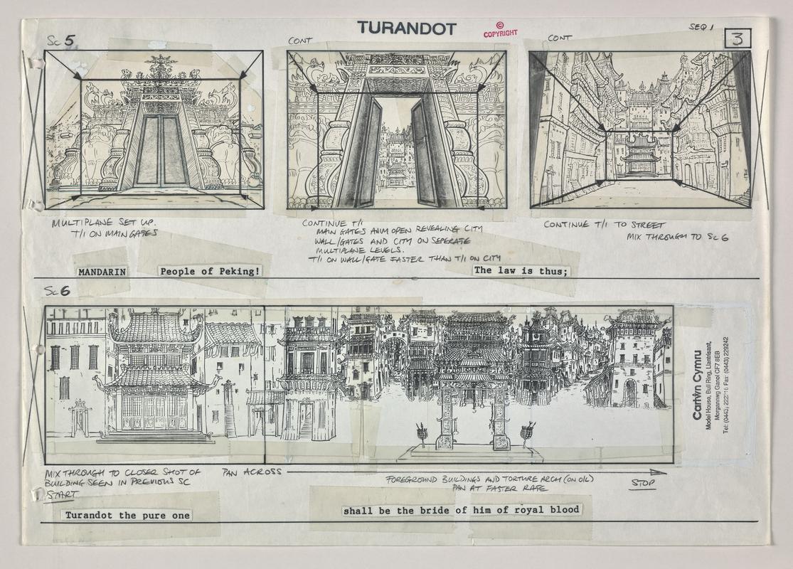 Turandot, animation artwork