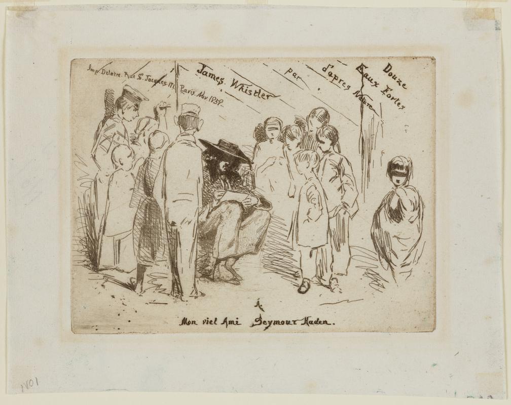 James Whistler Sketching in France