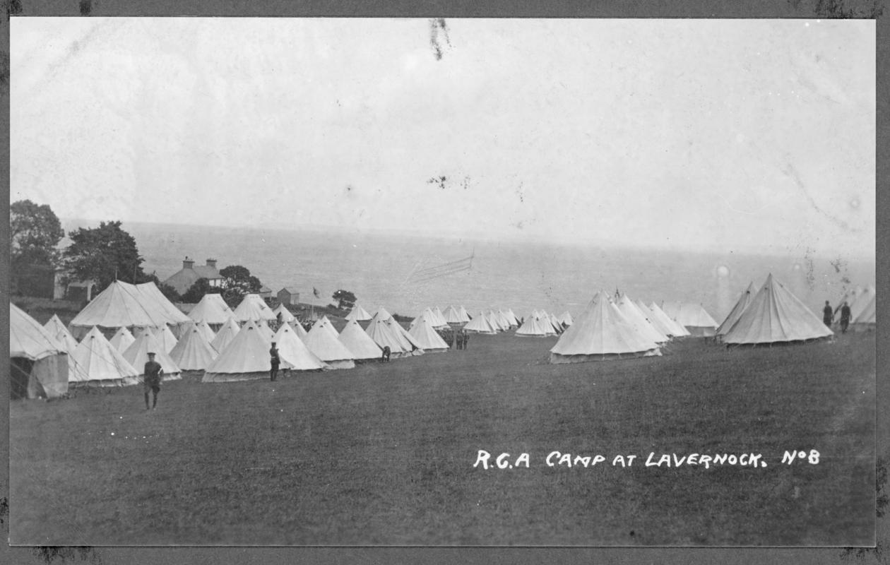 Royal Garrison Artillery Camp at Lavernock (WW1)