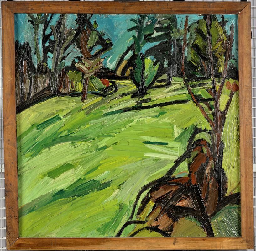 Green Landscape with Trees
