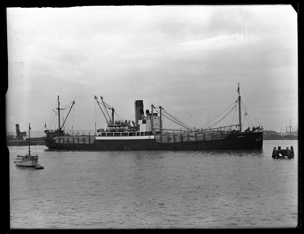 S.S. JURA, glass negative