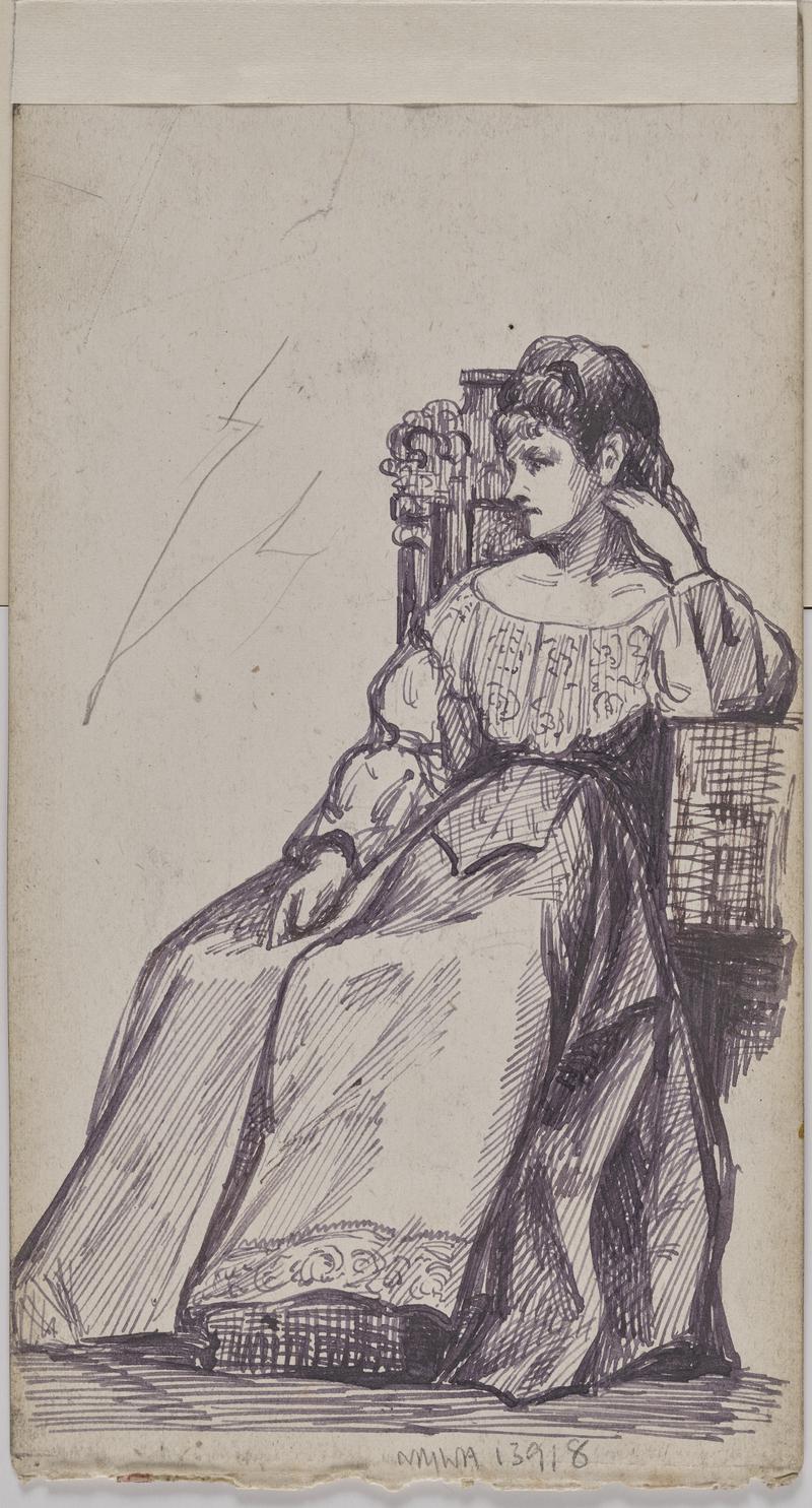 Study of seated female