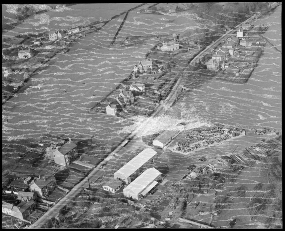 Aerial view of works, Lydney.