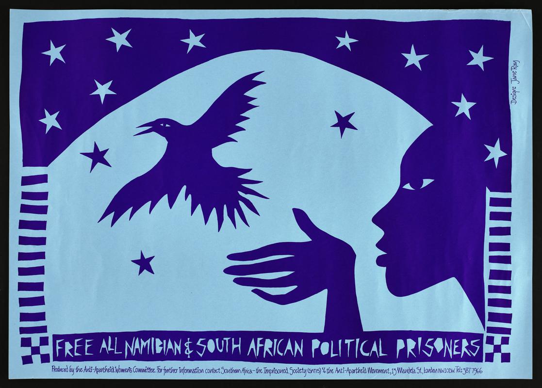 &#039;Poster Free All Namibian &amp; South African Political Prisoners.&#039;