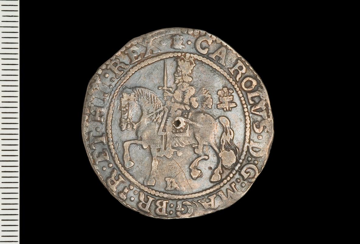 Charles I , Half crown, Bristol