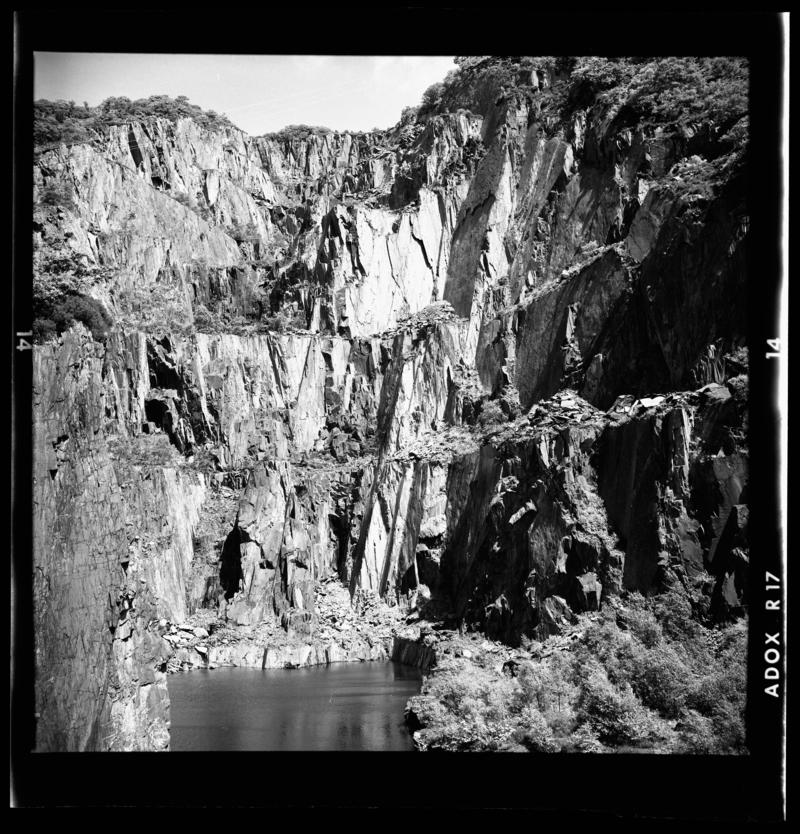View of Dinorwig Quarry, May 1977.