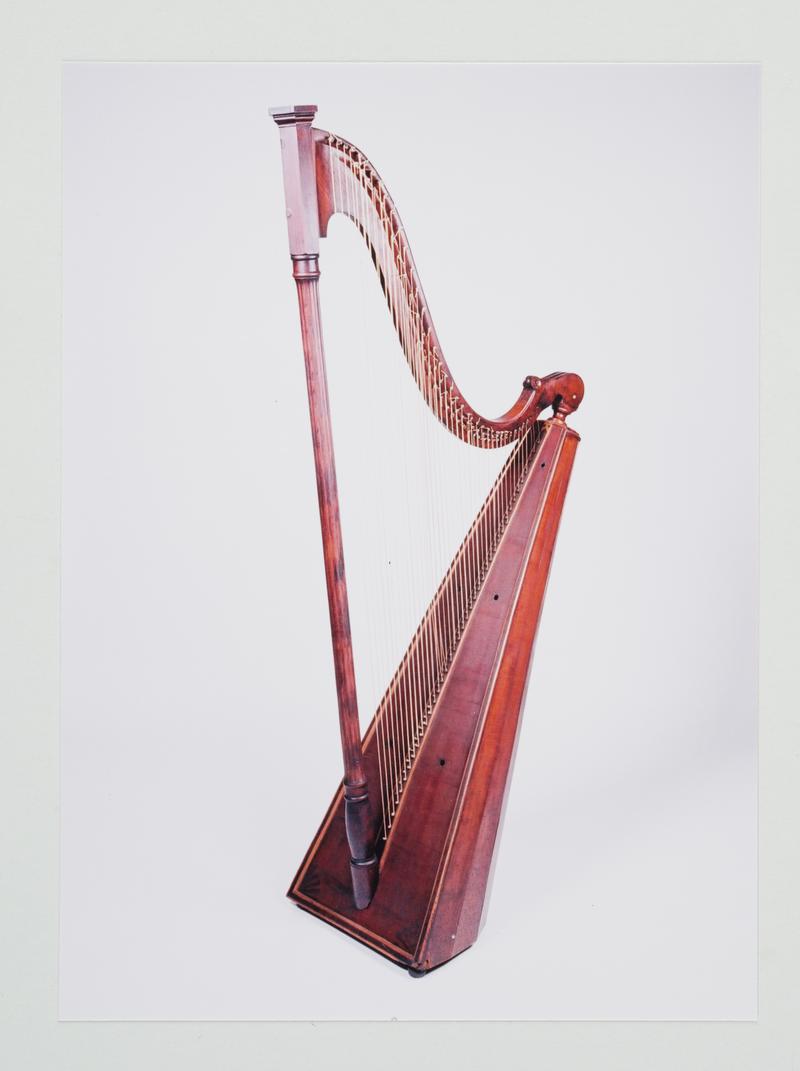 Double action Grecian pedal harp, made by Sebastian Erard, London c. 1811