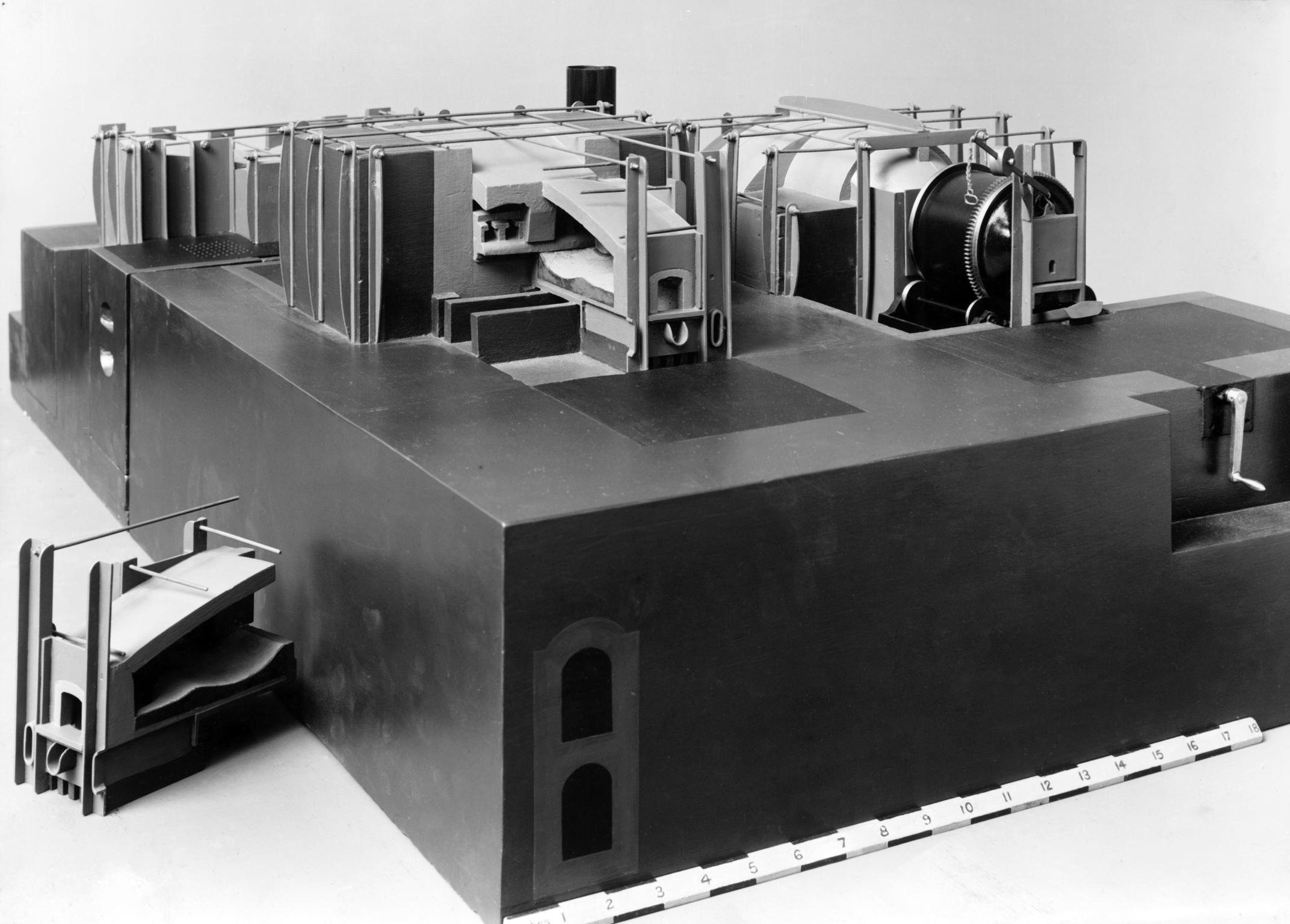 Sectional model for the production of steel