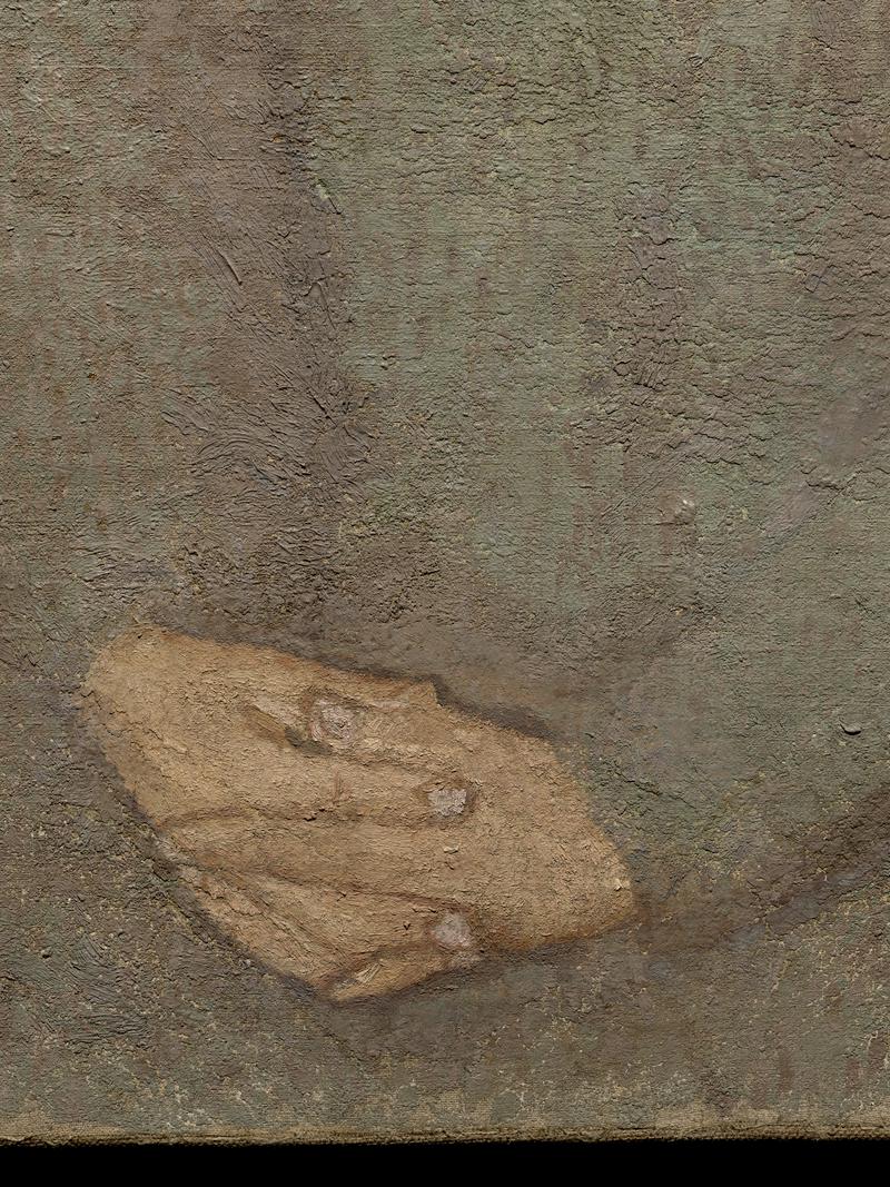 Girl in a green dress