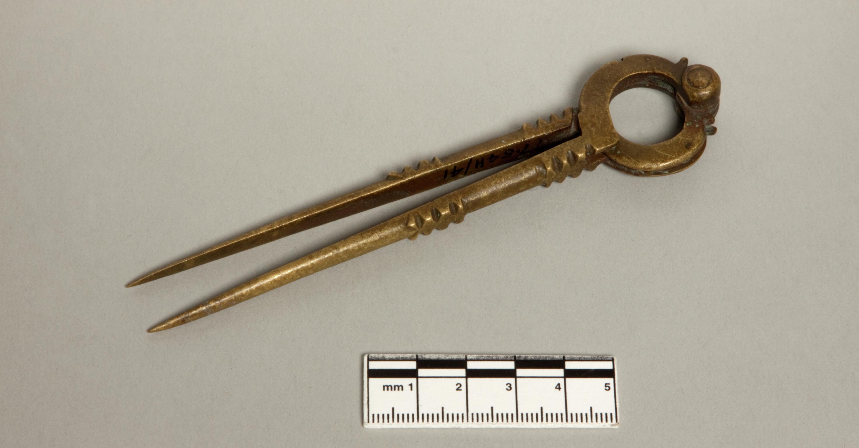 Post-Medieval copper alloy navigational dividers