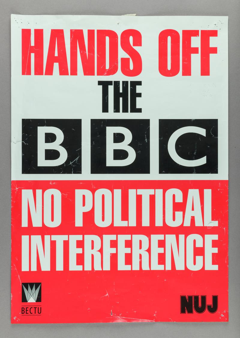 Poster &#039;Hands Off The BBC&#039;