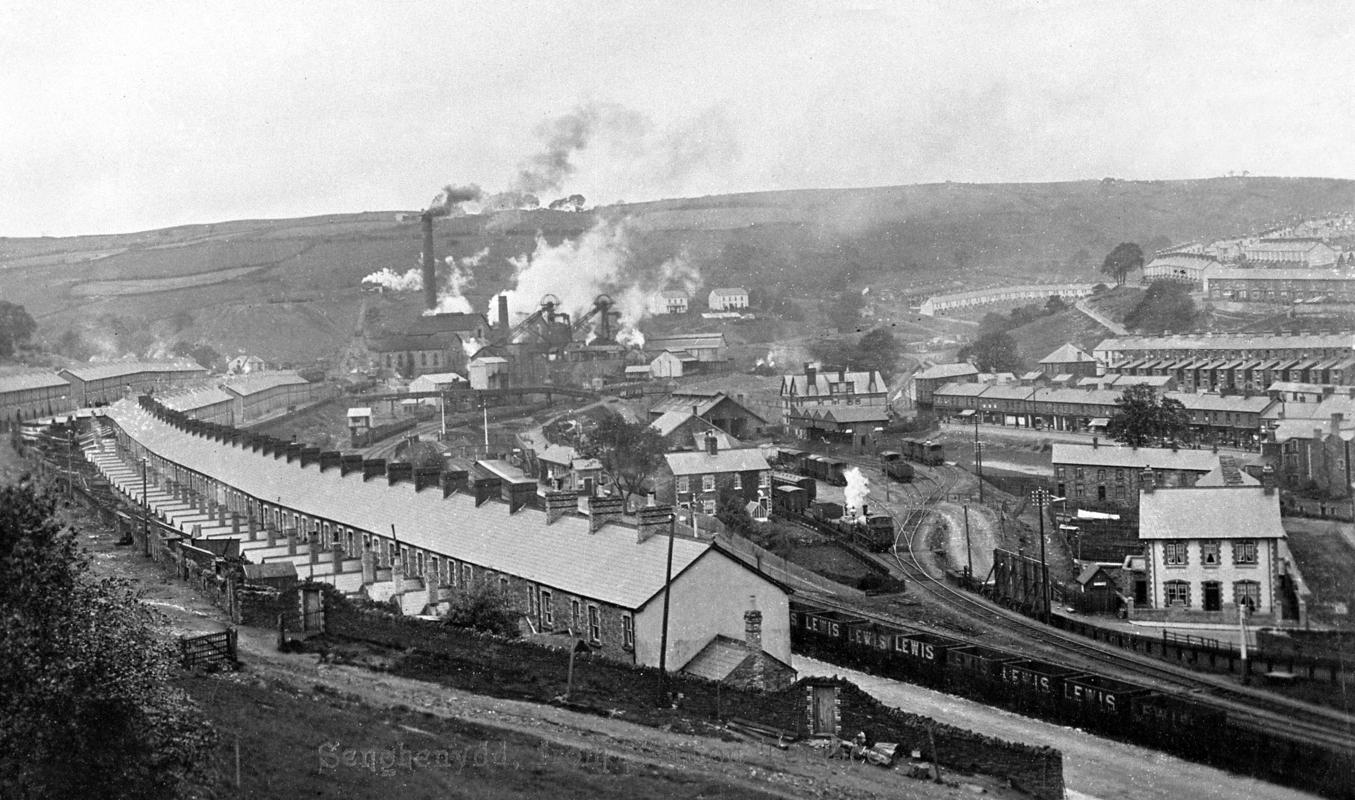 Senghenydd, from Station Terrace (postcard)