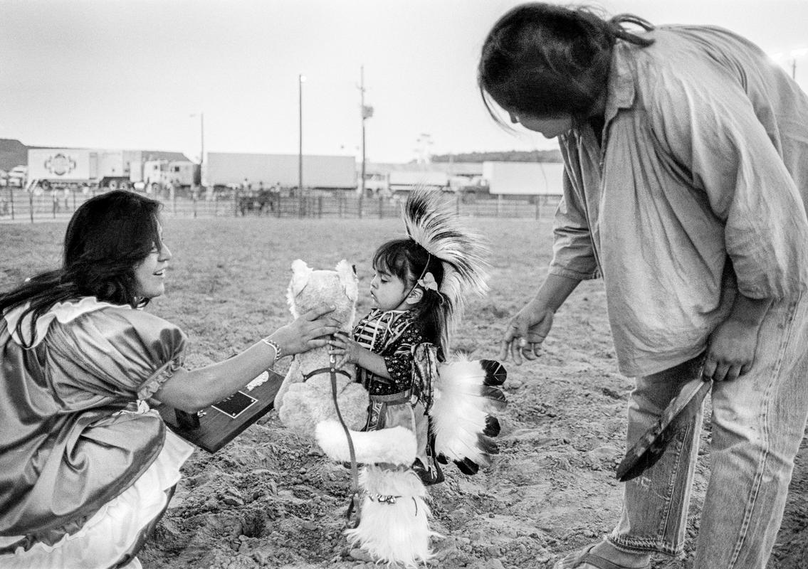 USA. ARIZONA. Apache junction. The winner in the Apache baby contest. 1980.