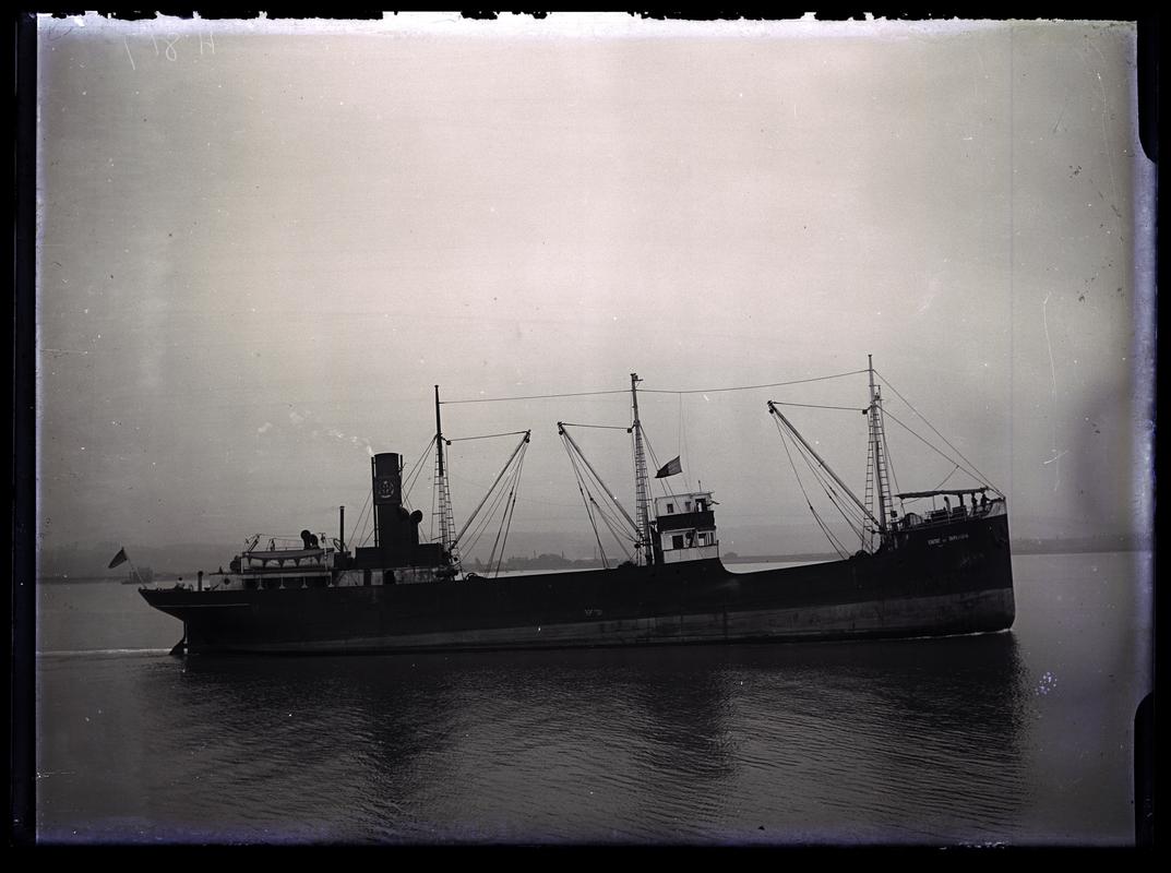 Starboard Broadside view of S.S. CIUTAT DE TARRACOMA, c.1936.