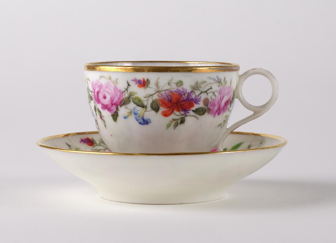 cup and saucer, 1815-1816