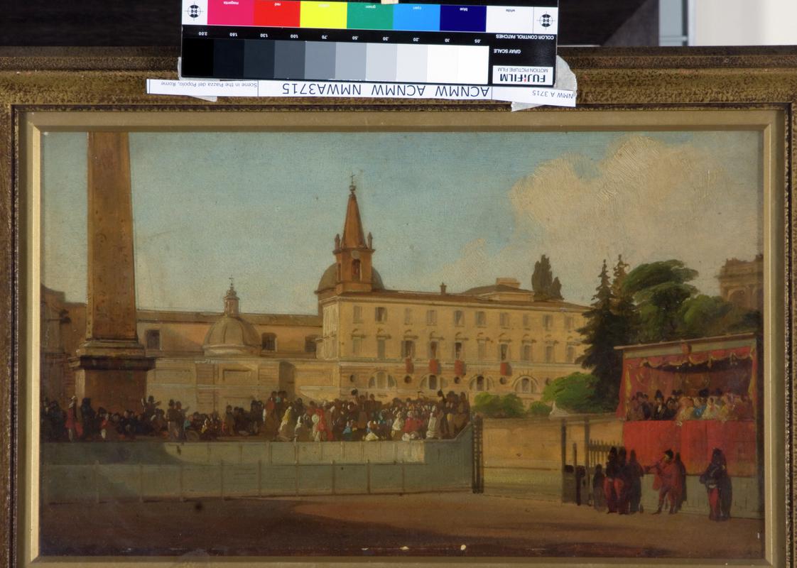Scene in the Piazza del Popolo, Rome